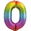BALÃO #0 RAINBOW 86CM